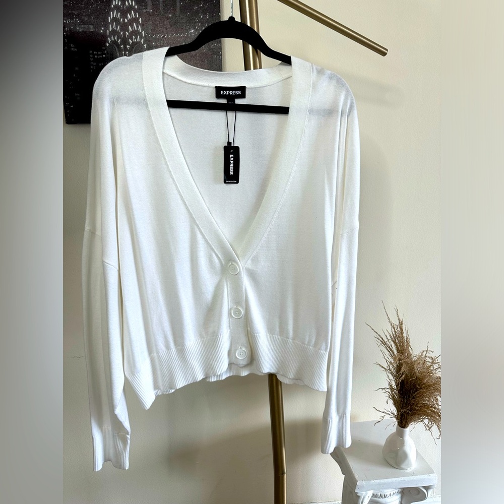 Express White vest / gilet / cardigan